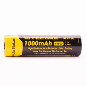 Nitecore Batteri NL1410  Li-Ion 3,7V, 1000 mAh  med krets,