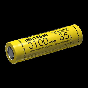 Nitecore Batteri IMR18650, Li-Ion 3,7V, 3100 mAh