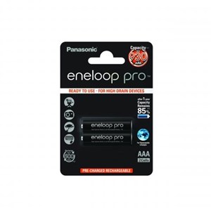 Laddbara stavbatterier AAA  Eneloop Pro, 2-pack 930 mAh