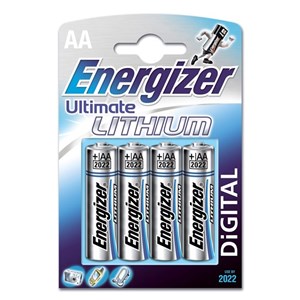 Energizer Ultimate Lithium AA, 4-pack