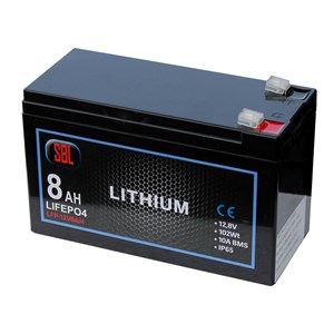 8Ah, SBL Lithium serie/parallell