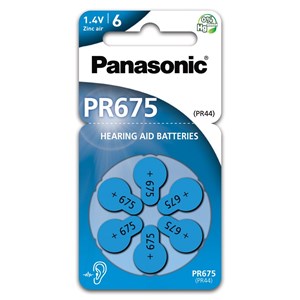 Hörapparatsbatteri Panasonic 675