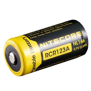 Nitecore Batteri NL166 ,  CR123A, 650 mAh 3,7 volt