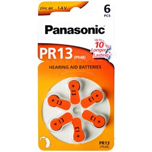 Hörapparatsbatteri Panasonic PR13