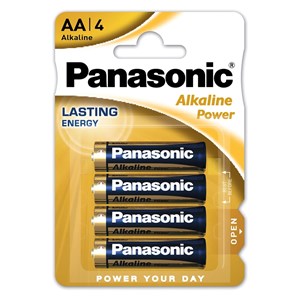 Stavbatteri Panasonic Alkaline Power 1,5V AA LR6 4-pack