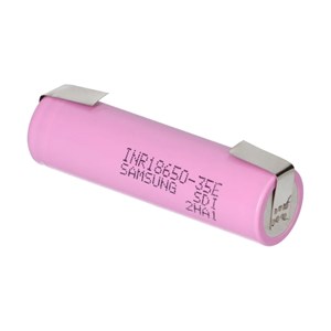 Batteri Li-Ion 3,6V Samsung-35E med lödbleck