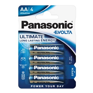 Stavbatteri Panasonic Evolta High Premium 1,5V AA LR6 4-pack