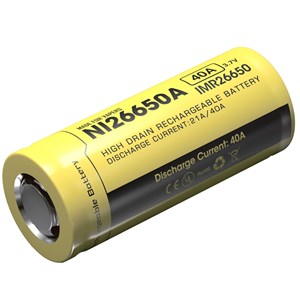 Nitecore Batteri IMR26650, Li-Ion 3,7V, 4200 mAh