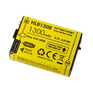 Nitecore Laddbart batteri till UT27, 1300 mAh 3,7 volt