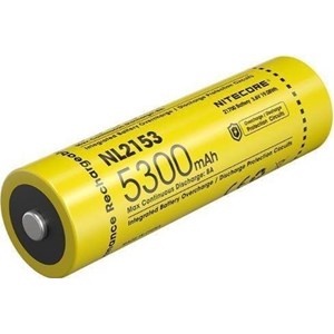 Nitecore Batteri NL2153  21700, Li-Ion 3,7V, 5300 mAh  med krets,